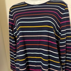 Kim Rogers size M sweater womens stripes long sleeves preowned